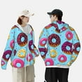 thumbnail image 6 of Gaeub Donuts Men's and Women's UPF 50+ Long-Sleeved Sun Protection Clothing, Fishing Shirt Long Sleeve Zip - XX-Large, 6 of 9