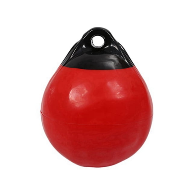 Balle de Bateau en PVC Robuste, Ancre Ronde, Bouée de Quai, Pare-Chocs, Balle Gonflable, Protection, Amarrage Marin, Rouge
