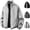 Gray, variant on Men's Athletic Track Jacket Stand Collar Lightweight Casual Bomber Coat for Daily Active Running Workwear with Zipper Pockets, Dark Gray, XXXL