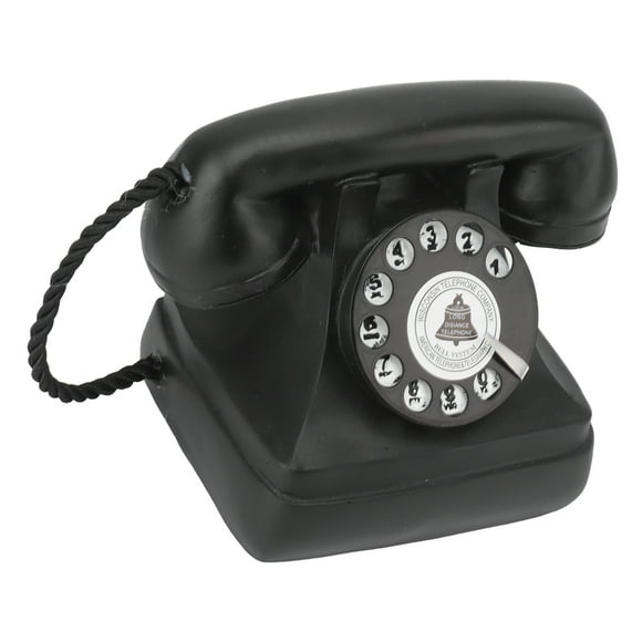 Retro Telephone,Vintage Telephone Wall Decor Statue a Retro Brass Executive Landline Telephone and Decorative Antique Phone for Cafe Bar Window Desk