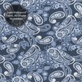 thumbnail image 5 of Shower Curtain, Paisley Pattern No.90130 Waterproof Fabric Plastic Shower Curtain, Drying Fast Bathroom Curtain with 9 Buttonholes, Ruffle Shower Curtain 60x72in, 5 of 8