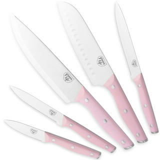 Styled Settings Pink Knife Set with Magnetic Knife Block - 6 PC Pink a —  CHIMIYA