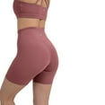 thumbnail image 3 of YITTY Active Women's UltraLuxe High Waist Biker Shorts – 3''/6'' Squat Proof, Tummy Control, Compression, Moonlight Mauve, L, 6", 3 of 7