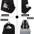 thumbnail image 3 of Pealwel - Mini mochila para mujer, mochilas pequeñas de nailon para mujer, mochilas de viaje antirrobo, Negro -, Pequeño, Mochila, 3 of 5