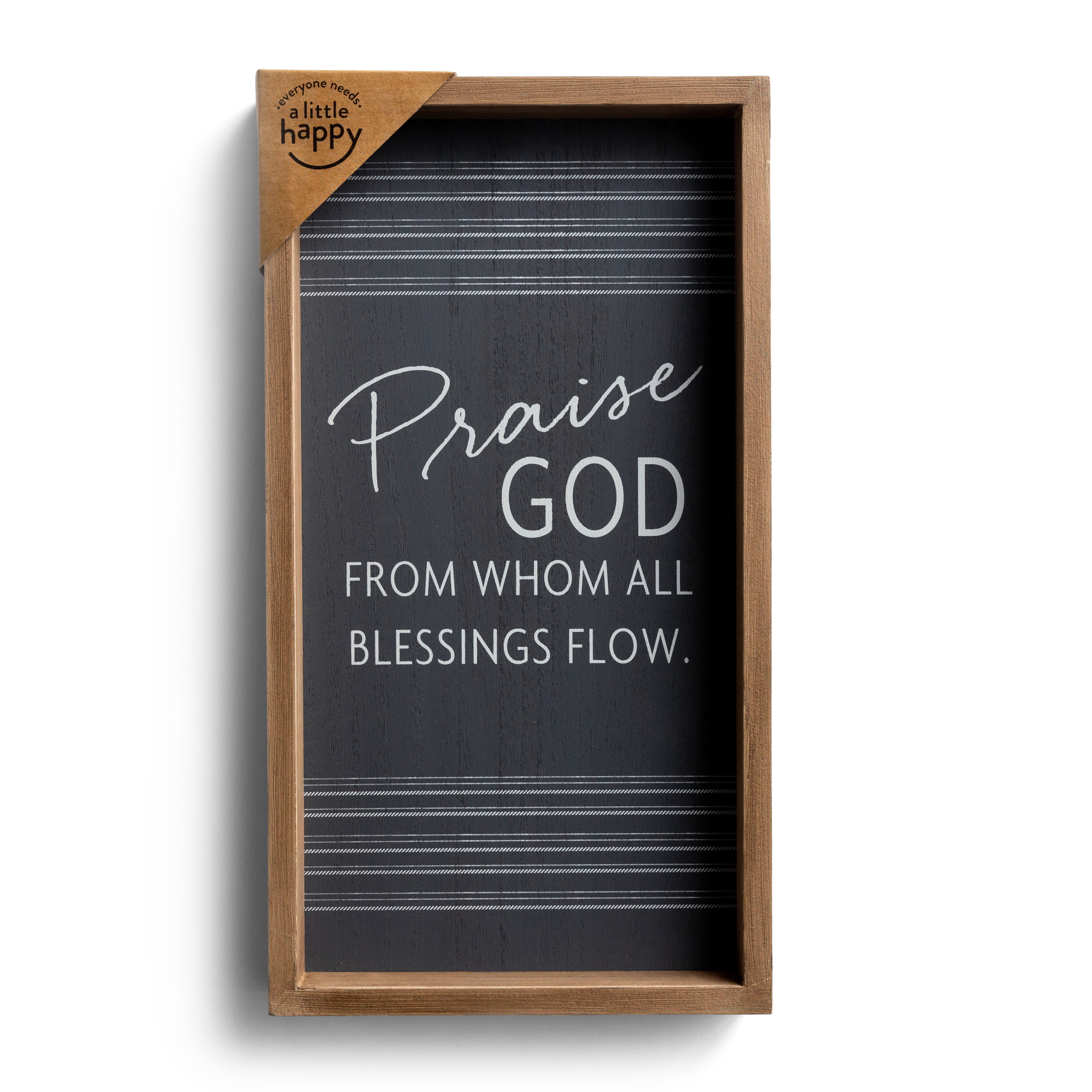 Praise God From Whom All Blessings Flow - Wood Framed Wall Art