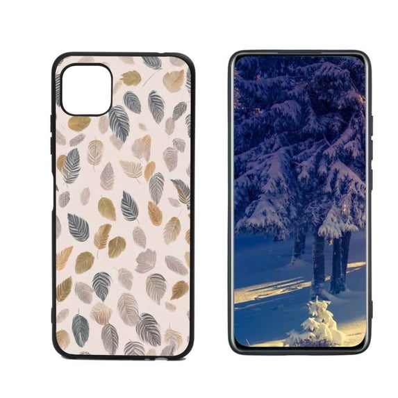 Compatible with Samsung Galaxy A22 5G Phone Case, Leaves-3-29 Case Men Women, Flexible Silicone Shockproof Case for Samsung Galaxy A22 5G