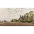 thumbnail image 2 of Carl Malchin 24x15 Gold Ornate Framed and Double Matted Museum Art Print Titled - View at Schwerin Castle (1912), 2 of 4