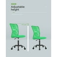 thumbnail image 2 of YRLLENSDAN Mesh Office Chairs, Home Office Desk Chairs Comfortable Office Chair No Arms Work Chair Ergonomic Desk Chair Computer Chairs For Adults Teens, Green, 2 of 7