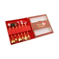 thumbnail image 5 of WeiLaiKeQi 6 Pieces Christmas Spoons Forks Set Flatware Cutlery for Wedding Sugar Salad Red Box, 5 of 9