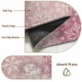 thumbnail image 2 of Christmas Area Rug 4x6 Washable Rug Non Slip Pink Watercolor Snowflakes Pattern Winter Large Area Rug Indoor Floor Carpet for Entryway Bedroom Kitchen Living Room Home Office Dining Room Nursery, 2 of 8
