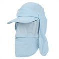 thumbnail image 3 of Chapeau de Soleil, Pêche, Sangles Réglables UV Protection, UV Résistant pour la Protection Solaire Chapeau de Pêche Bleu Taille Libre, 3 of 8
