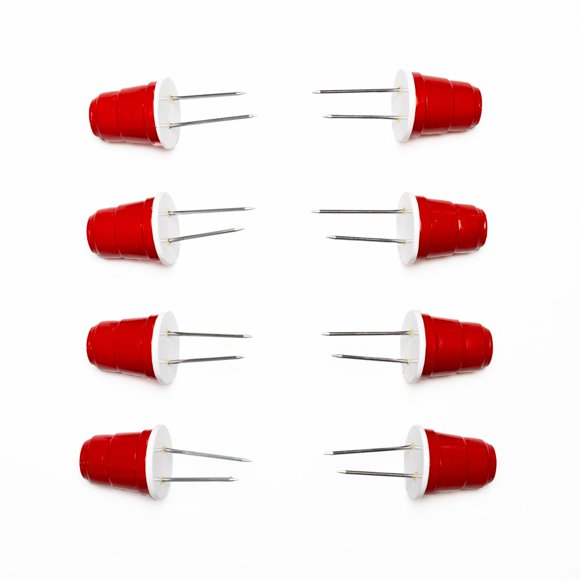 Set de 8 unidades con diseño Corn Holders Outset Red Party Cup