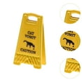 thumbnail image 6 of yotijay Miniature Warning Sign 1.5cmx2.5cm Decorative Item Yellow Caution Sign Model Cat Vomit, 6 of 9