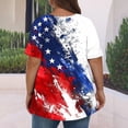 thumbnail image 5 of successthop Independence Day Womens T Shirt Flags Plus Size USA Birthday Tunic Tops Casual Shirts Crewneck Clothes XL, 5 of 5