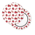 thumbnail image 7 of Uemuo Strawberry Pattern Round Bar Stool Seat Covers Washable Stool Cushion Slipcover Elastic Bar Chair Covers-14 inch, 7 of 7