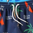 thumbnail image 6 of Gelikeya Kids' Swimwear Size 6-7 Swimsuits Short Sleeve Kids Bathing Suits Boys Rash Guard Sets with Hat 3 Piece (Child, Z05 Blue, 6-7 Years), 6 of 8