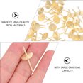 thumbnail image 2 of KONTONTY Heavy Duty Hardware for Hanging Pictures 50Set Integrated Hook and Nail Design Golden Iron, 2 of 8