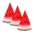 thumbnail image 5 of Hytrove 3Pcs Faux Watermelon Slices Fruit Props for Party Decoration and Photography, 5 of 8