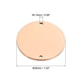 thumbnail image 2 of 26mm Steel Disc, 4Pcs Metal Stamping Blanks Tags Circle Round Metal Plate Strike Stainless Steel for Laser Engraving Stamping Craft Name, Rose Gold, 2 of 7