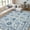 blue, variant on SARAG 8’x10’ Large Modern Washable Area Rug for Living Room, Low Pile Non-Slip Bedroom Rug