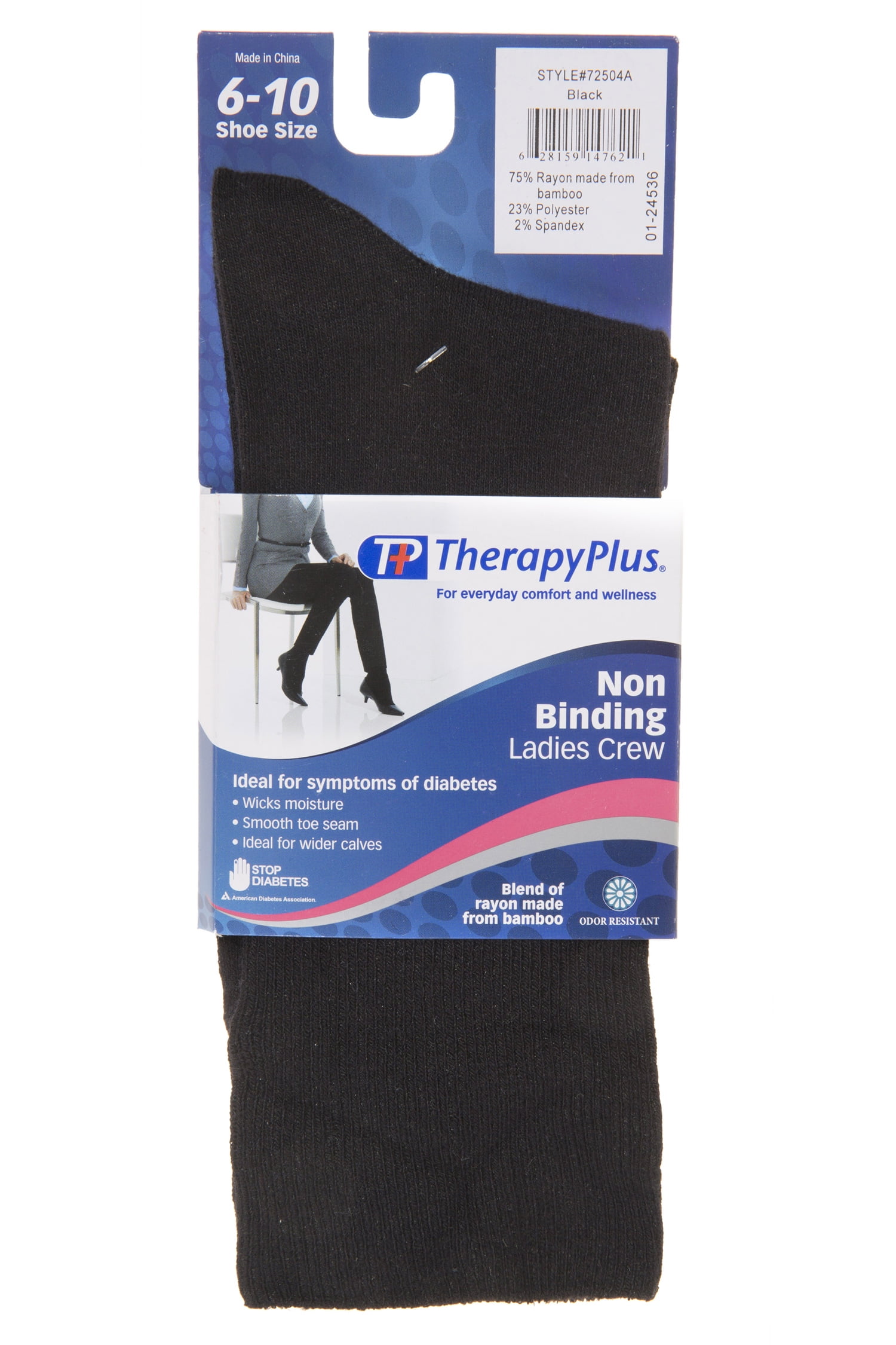 Therapy Plus - TherapyPlus Ladies Non-Binding Flat Knit Bamboo Dress ...