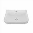 thumbnail image 3 of Renovators Supply Wall Mounted Bathroom Sink 16.5 In White Ceramic Rectangular Wall Hung Vessel Sink With Single Faucet Hole, 3 of 4