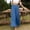 Blue, variant on Drppepioner Flash Deals Women'S Fashion Casual High Waist Elastic Waist Solid Color Ruffle Wide Leg Pants Full Length Pants Hot Pink