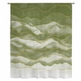 thumbnail image 2 of Sage Green Ombre Sheer Curtains 72 Inches Long, Modern Moire Abstract Art Luxury Light Filering Curtains, Breathable Simi Curtain Privacy Drapes for Living Room Bedroom Lightweight Window Treatment, 2 of 9