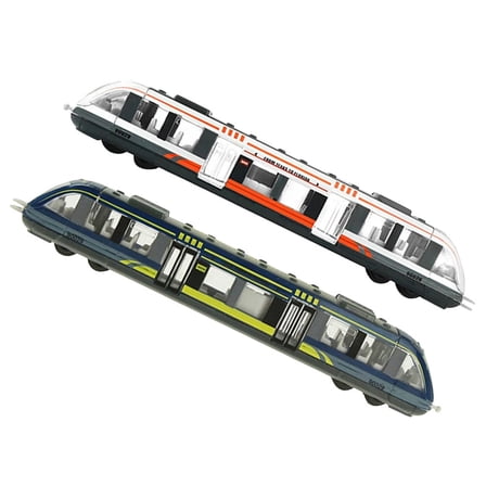 RENACLIPY 2-Pack Subway Train Toy for Kids and Train Enthusiasts, Alloy Material Birthday