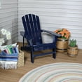 thumbnail image 5 of Sunnydaze Coastal Bliss Fir Adirondack Chair - Navy Blue, 5 of 7