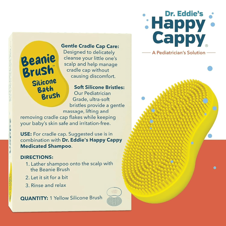 Happy Cappy Beanie Brush for Cradle Cap, Food-Grade Silicone photo 6