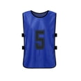 thumbnail image 4 of Chaleco 12 PCS Adultos Fútbol Pinnies 2 colores Secado rápido Camisetas del equipo de fútbol Deporte Tomshoo Chaleco, 4 of 7