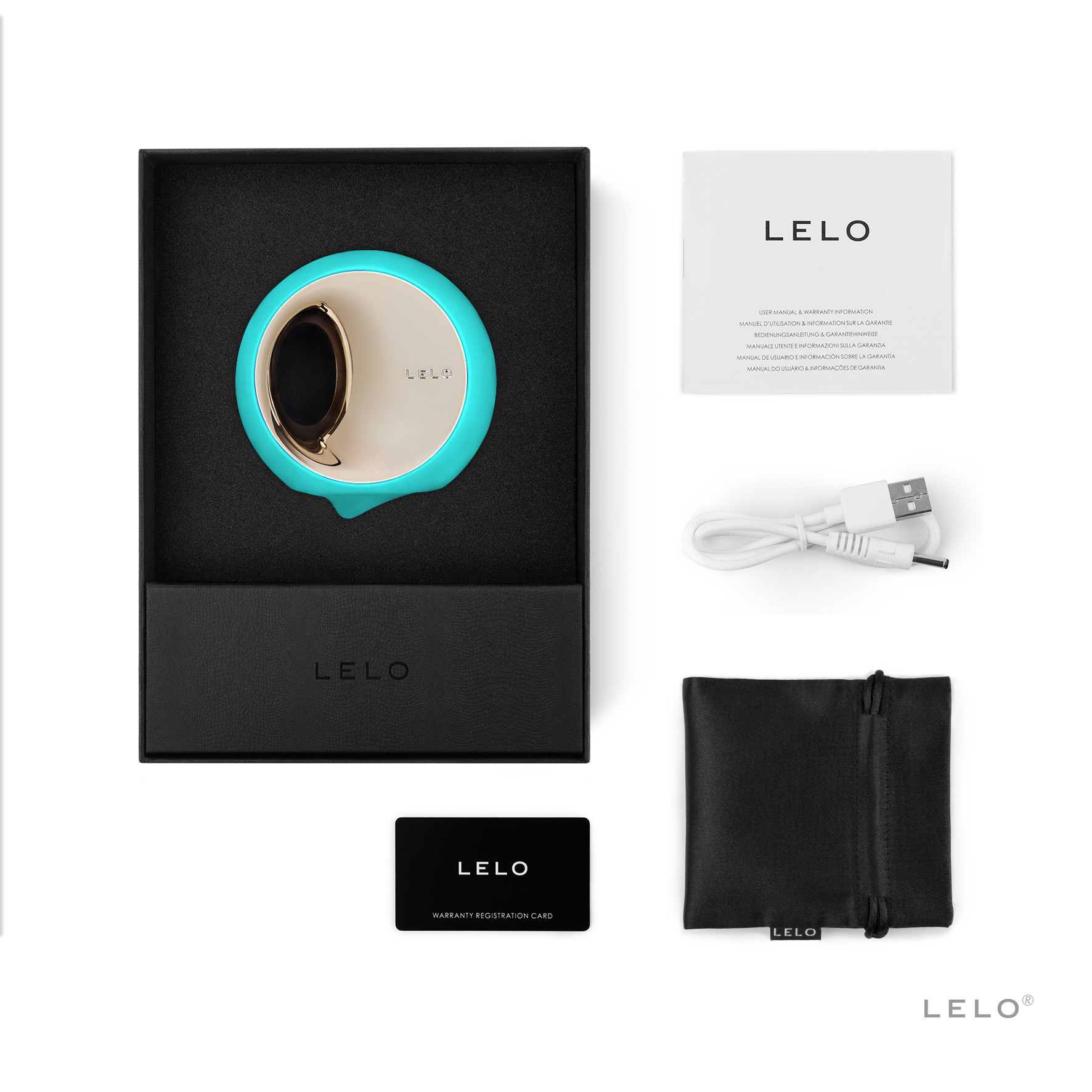 LELO ORA 3 Oral Pleasure Massager Aqua, Sensual Personal Stimulator for Women - image 3 of 4