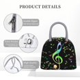 thumbnail image 4 of Fotbe Music Notes Bolsa de Almuerzo con Estampado, Lonchera Aislada, Contenedor de Comida Reutilizable Tipo Cooler a Prueba de Fugas, 4 of 6