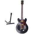 thumbnail image 1 of Guitar Model, Highly Simulation Mini Guitar Model Cat Shape Miniature Musical Instrument Guitar Model Gift With Stand, 1 of 8