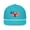 Turquoise/White, variant on USA Buck Snapback Hat (Yellow/Navy)
