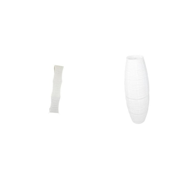Pantalla de papel para lámpara de pie, ideal para la decoración de salas de estar y dormitorios. Cubierta para lámpara de pie con rejilla protectora.