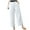 White, variant on Solid Color Pants Waist Elastic Band Balloon Linen Loose Casual Women Summer Trousers Fashionable Classic Leisure Workout Training Joggers Bottoms