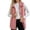 Pink Vest for Women, variant on jtjvou Fuzzy Fleece Vest for Women Sleeveless Winter Fall Button Down Long Jacket Lapel Collar Outerwear with Pockets Gray L