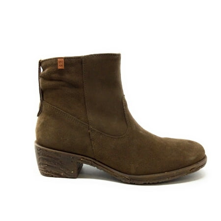 El Naturalista Womens Quera NC50 Ankle Boot Kaki Suede Size 36 EU 6 M US