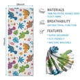 thumbnail image 2 of Colorful Dinosaurs Leaf White Pattern Hot Yoga Mat Towel Non Slip for Hot Yoga - Quick-Drying Yoga Mat Cover with 4 Corner Pockets with Travel Bag - Hot Yoga Towel Non Slip 74"x26", 2 of 6
