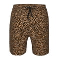 thumbnail image 4 of Kdxio Leopard Pattern Mens Casual Shorts - Drawstring Summer Beach Sports Shorts for Men, 4 of 9