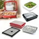 thumbnail image 2 of Plastic Foil Pan Carrier Stackable Portable Foil Pans Holder For Picnics Takeouts, 2 of 5