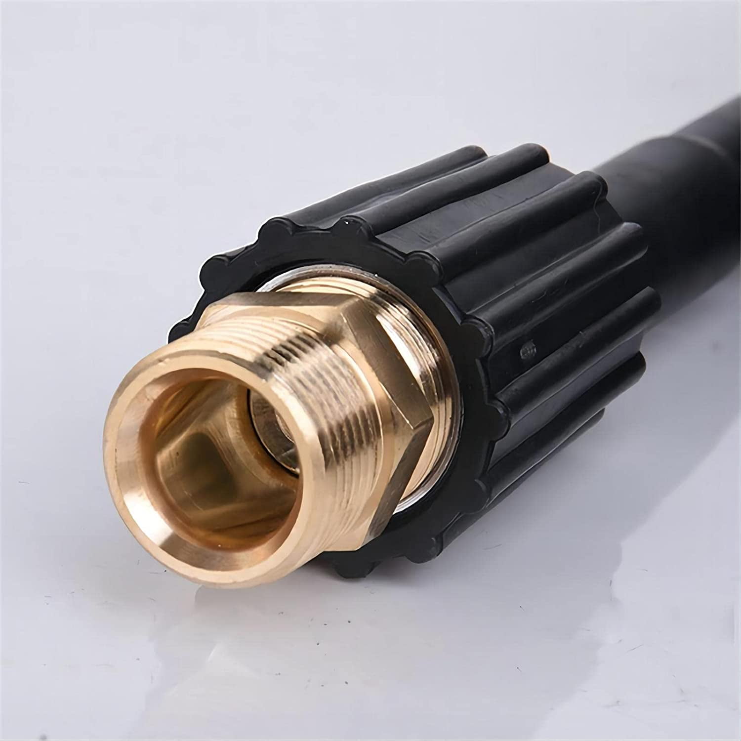 HRTGFD-M22 15mm Garden Hose Fittings And Pressure Washer Quick Connect Adapters - Male To Female Bib Hose Thread Adapters, 2 Pieces