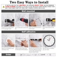 thumbnail image 2 of Mikhai 5 Racks and 4 Hooks Mop and Broom Holder Wall Mount, Broom Organizer Storage Tool Racks Stainless Steel Heavy Duty Hooks Self Adhesive Solid Non-slip for Home Kitchen Garden Laundry Garage, 2 of 8