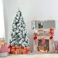 thumbnail image 2 of Costway 180 cm Árbol de Navidad Realístico Fino Nevado Árbol Decorativo y Festivo de Bisagra 515 Ramas en PVC 220 Agujas de Pino, 2 of 7
