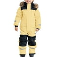 thumbnail image 3 of 1-15Years Kid's Baby Boy and Girl's One Piece Snowsuit Kids Girls Boys Colorful Siamese Snowsuits Ski Suits Jackets Winter Jumpsuits, 3 of 4