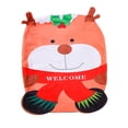 thumbnail image 1 of GROWTH TANK Decorative Christmas Chair Cover Slipcover Reusable Decor Lovely Design Backrest Elk, 1 of 9