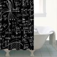 thumbnail image 4 of Math Equations Chemistry Lab Black Pattern Shower Curtain 84"x72" ,Bathroom Decorative Shower Curtains Set with 12 Hooks,Modern Waterproof Washable Shower Curtain, 4 of 6
