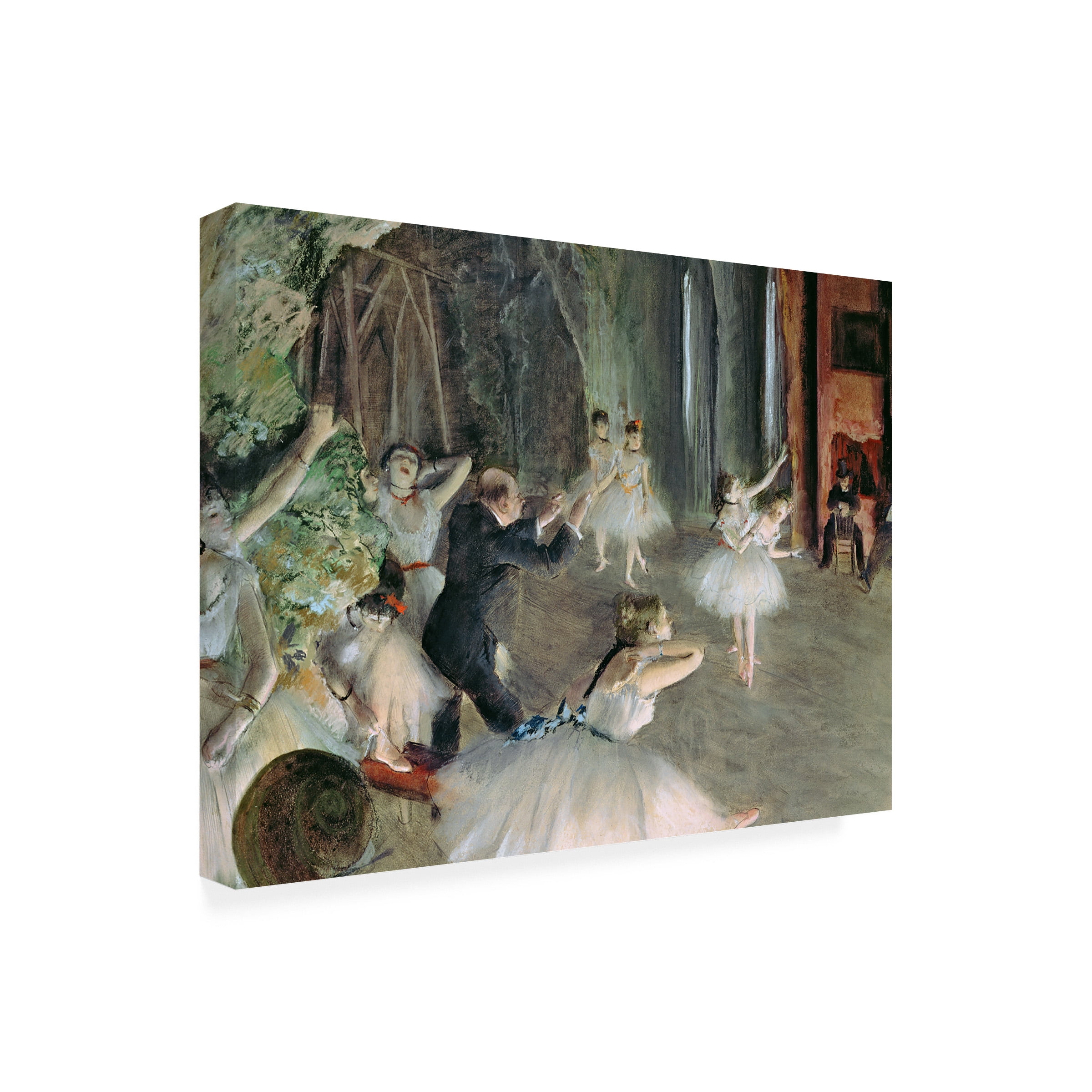 Trademark Fine Art Edgar Degas The Rehearsal of the Ballet on